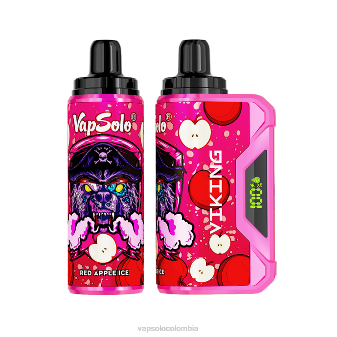 VapSolo VIKING vaporizador desechable | Vapsolo Bogotá R0LH42 hielo de manzana roja