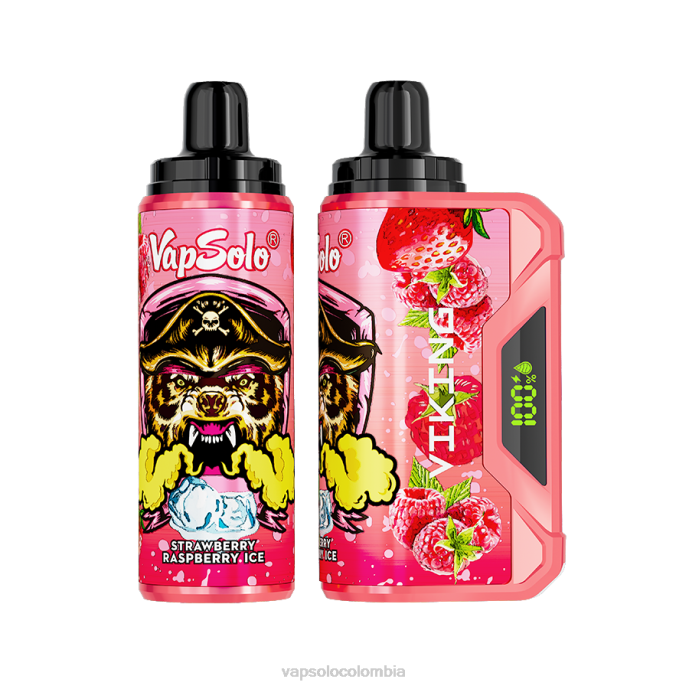 VapSolo VIKING vaporizador desechable | Vapsolo Precio R0LH45 hielo de fresa y frambuesa